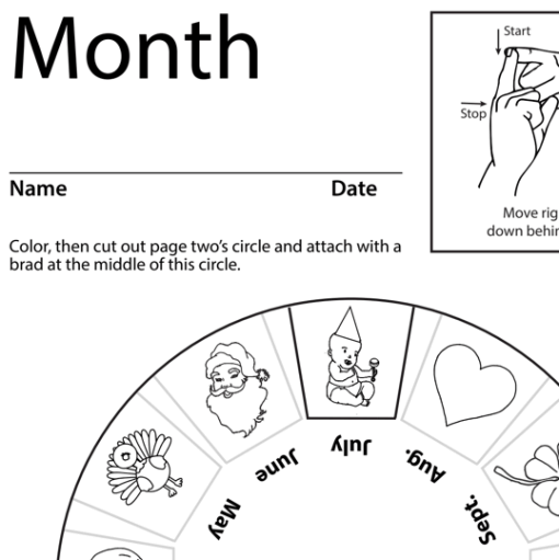 Month Lesson Plan Screenshot Sign Language