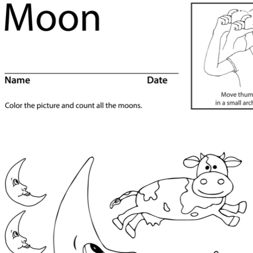 Moon Lesson Plan Screenshot Sign Language