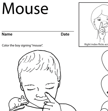Mouse Lesson Plan Screenshot Sign Language