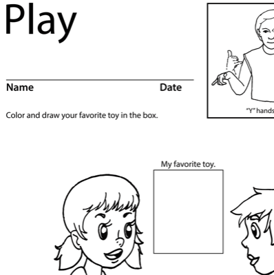Play Lesson Plan Screenshot Sign Language