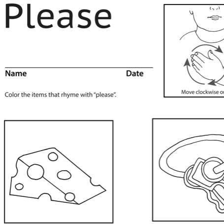 Please Lesson Plan Screenshot Sign Language