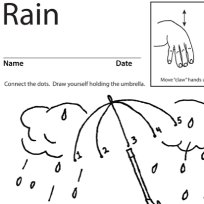 Rain Lesson Plan Screenshot Sign Language