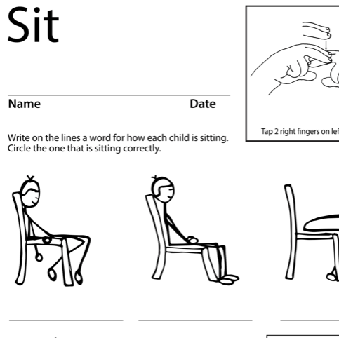 Sit Lesson Plan Screen Shot Sign Language