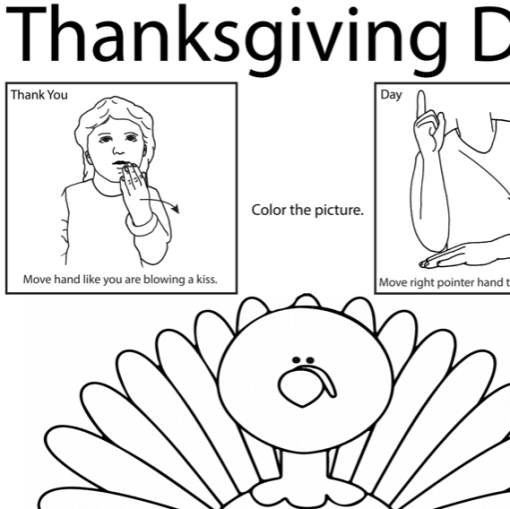 Thanksgiving Day Lesson Plan Screenshot Sign Language
