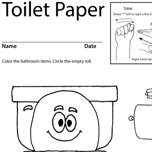 Toilet Paper Lesson Plan Screenshot Sign Language