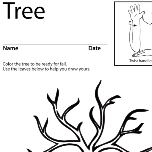 Tree 1 Lesson Plan Screenshot Sign Language