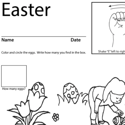 Easter Lesson Plan Screenshot Sign Language