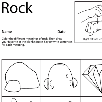 Rock Lesson Plan Screenshot Sign Language