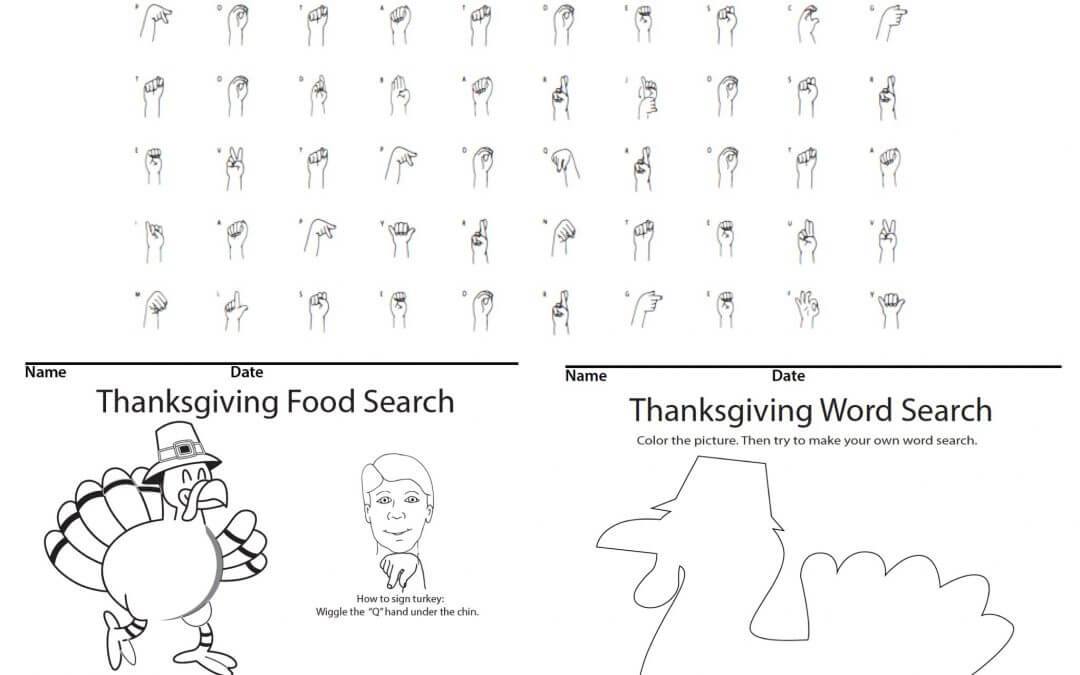 Thanksgiving Food Word Search