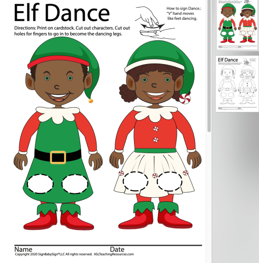 Elf on a Shelf Dance Dark Skin