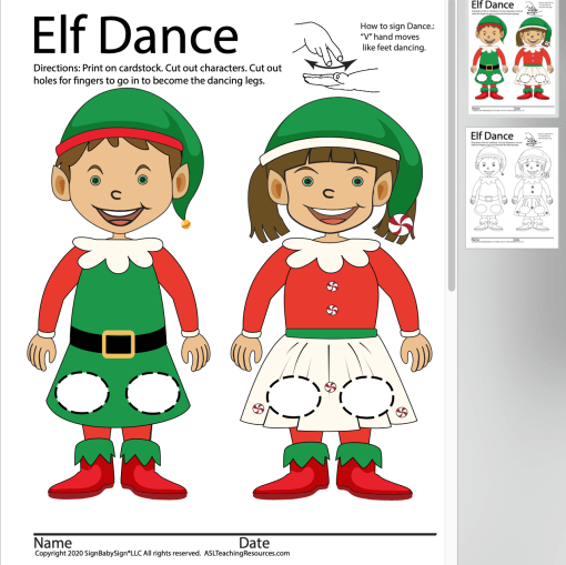 Elf on a Shelf Dance Light Skin