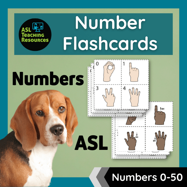 Flashcards – ASL Numbers 0-50 Full Set