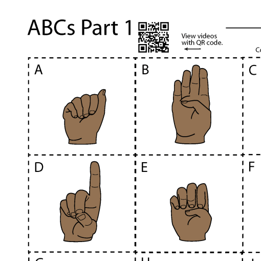 Sign Language Flash Cards Printables