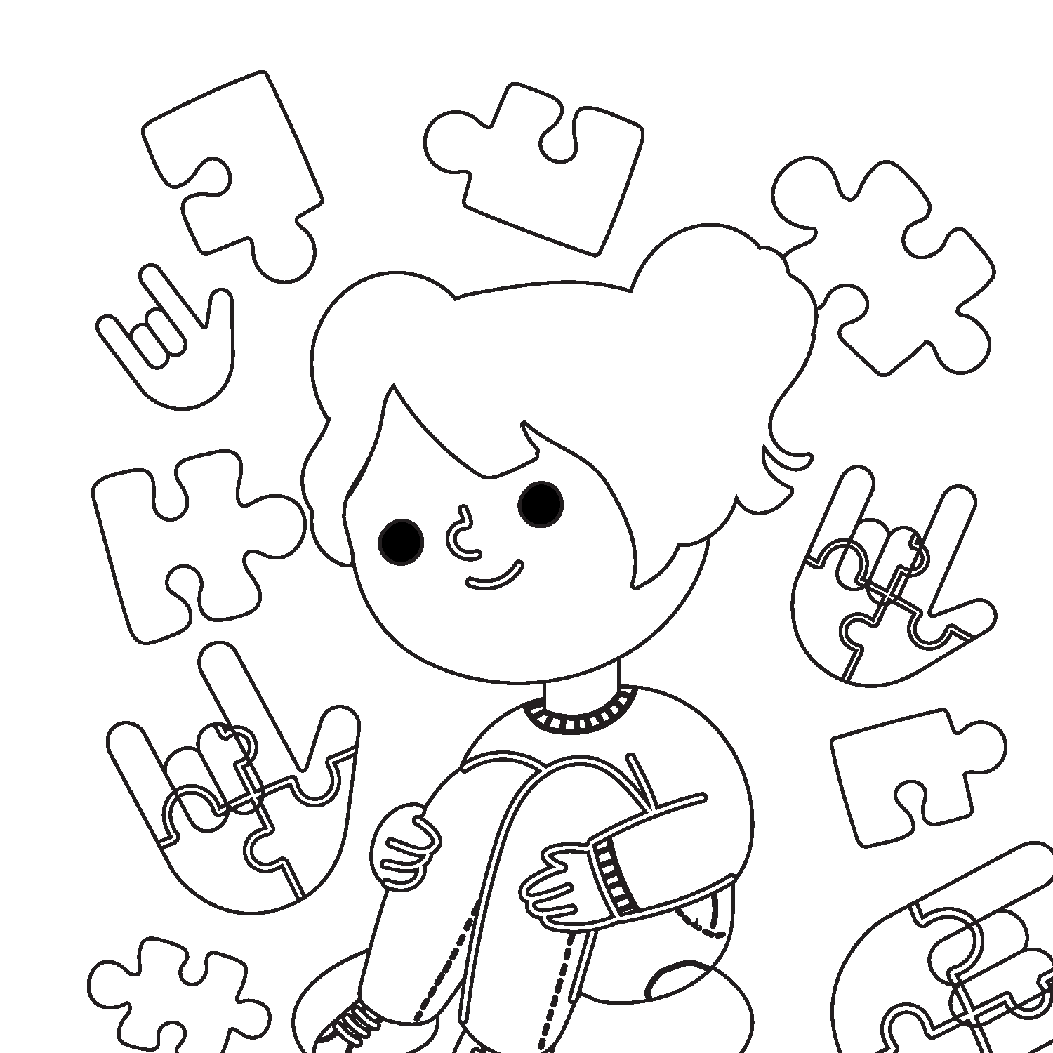 asl coloring pages for kids