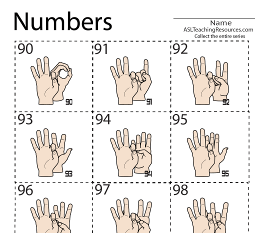 math-numbers-flashcards-90-100