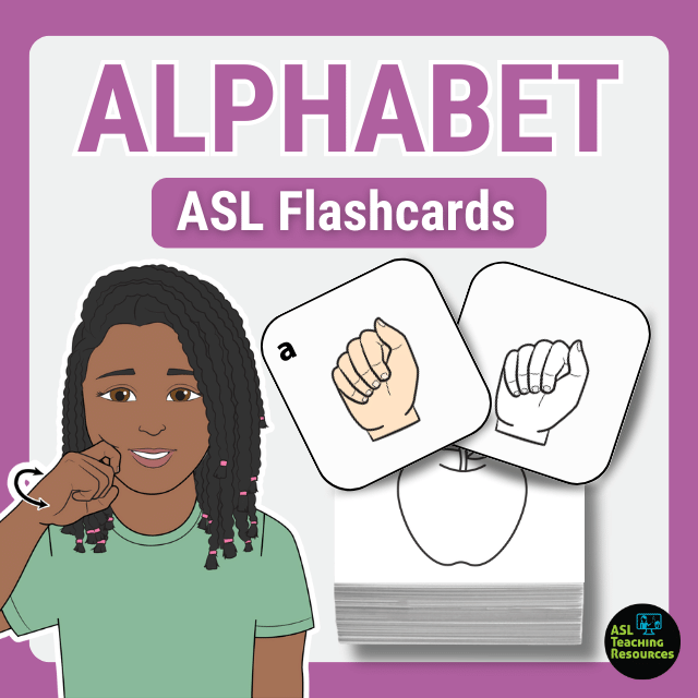 Alphabet Sign Language Flashcards