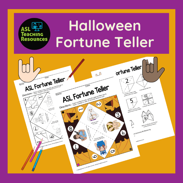 Paper Fortune Teller Game – Halloween