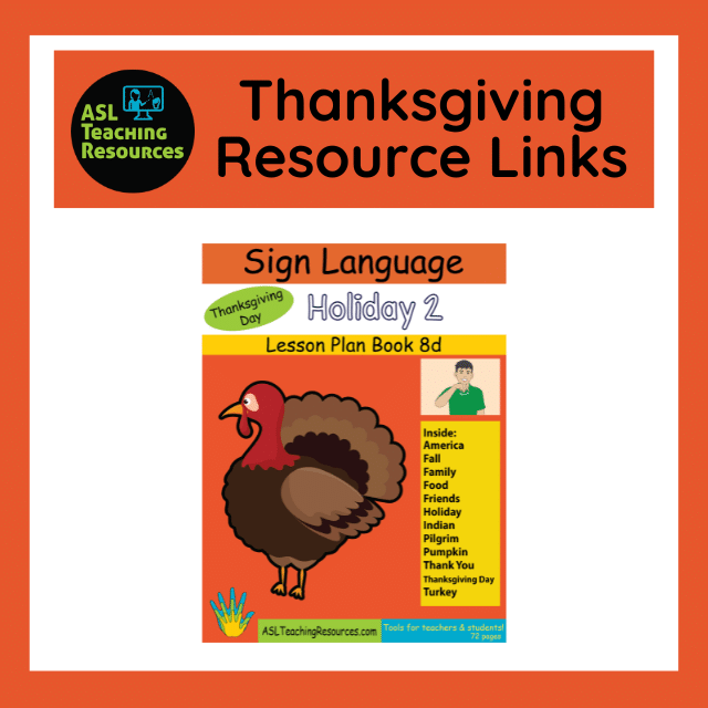 ASL Thanksgiving Resource List VA Test- Don’t Buy