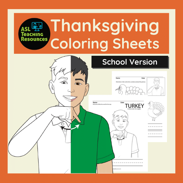 Thanksgiving Day Coloring Pages – School Version