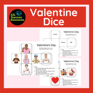 Games for Sign Language - Valentine Dice