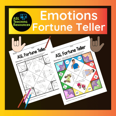 Paper Fortune teller game emotions