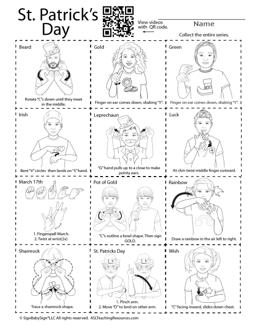 sign-language-flashcards-st-patricks-day