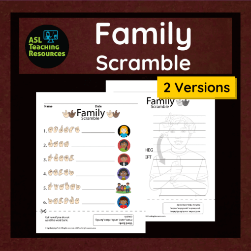 ASL Family Scramble Game