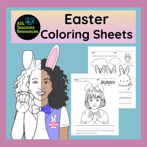 Easter Coloring Pages ASL