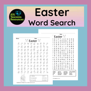 ASL Easter Word Search Game