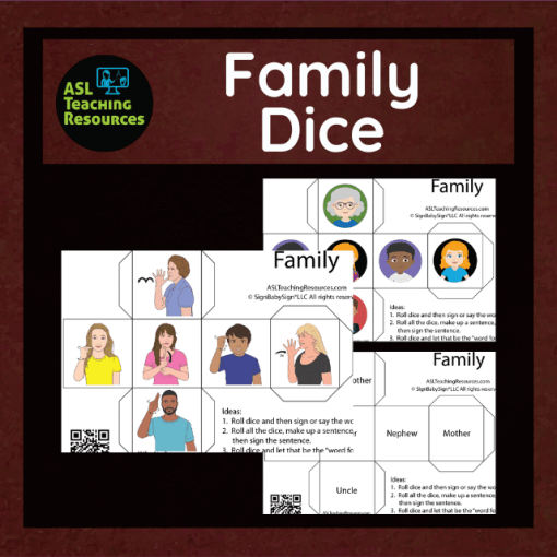 Games for Sign Language - Family Dice