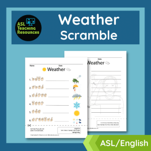 ASL Weather Scramble Game