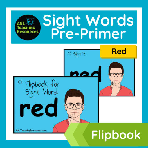 Sight Words - Flipbook RED