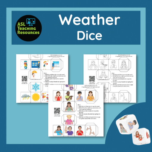 Game in Sign Language - Weather Dice