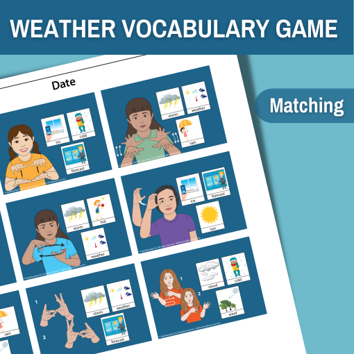 weather vocabulary flashcards and google slides part 2