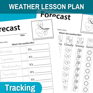 weather forecast tracking worksheets