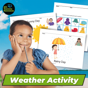 kid looking at weather freebie