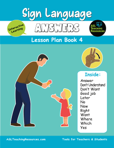 Answers in Sign Language Resources Book