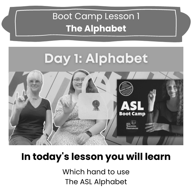 Day 1 ASL Alphabet Lock