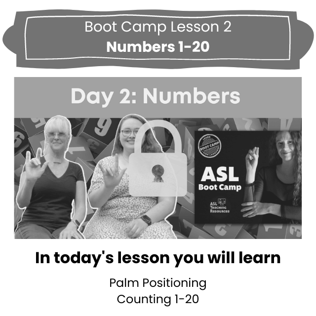 Day 2 ASL Numbers Lock