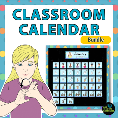 polka dot classroom calendar set bundle