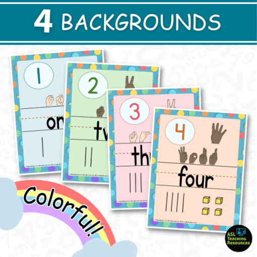 colorful polka dot number wall charts for the classroom, numbers 1-30