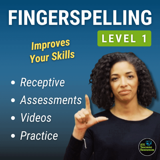 Fingerspelling Course Level 1