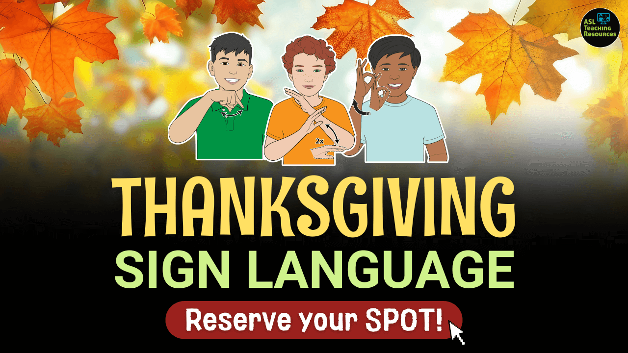 Thanksgiving Sign Language Landing Page