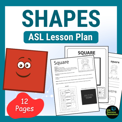 square shape asl lesson plan. 12 pages.